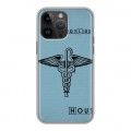 Дизайнерский силиконовый чехол для Iphone 14 Pro Max Доктор Хаус