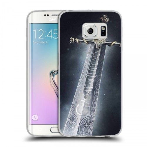 Дизайнерский пластиковый чехол для Samsung Galaxy S6 Edge Игра престолов