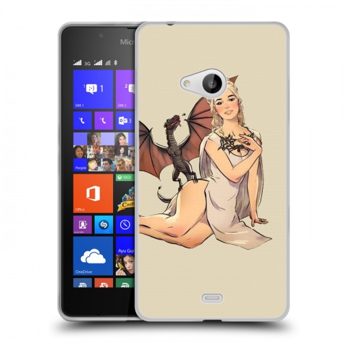 Дизайнерский пластиковый чехол для Microsoft Lumia 540 Игра престолов