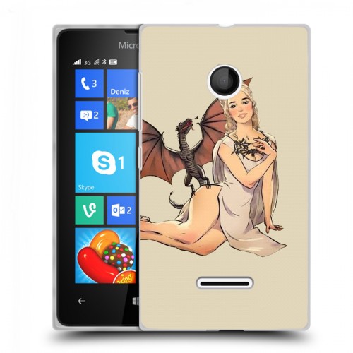 Дизайнерский пластиковый чехол для Microsoft Lumia 435 Игра престолов