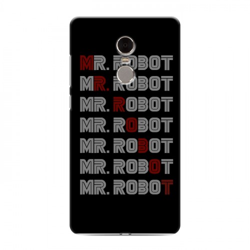 Дизайнерский силиконовый чехол для Xiaomi RedMi Note 4 Мистер робот