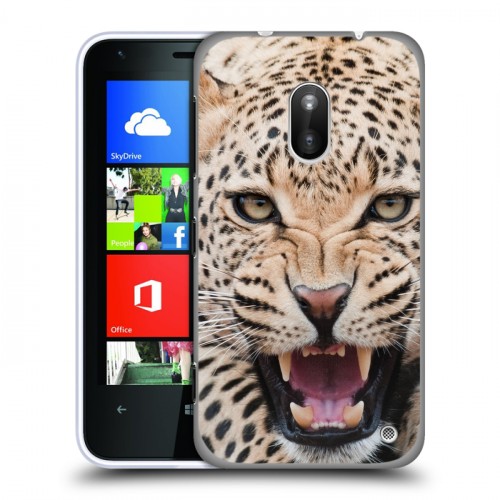 Дизайнерский пластиковый чехол для Nokia Lumia 620 Леопард