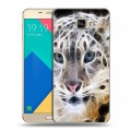 Дизайнерский силиконовый чехол для Samsung Galaxy A9 Леопард