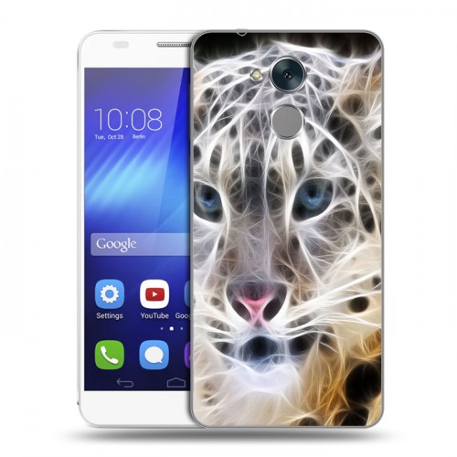 Дизайнерский пластиковый чехол для Huawei Honor 6C Леопард