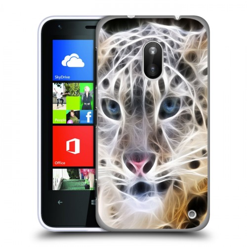 Дизайнерский пластиковый чехол для Nokia Lumia 620 Леопард