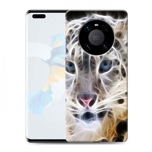 Дизайнерский пластиковый чехол для Huawei Mate 40 Pro Леопард