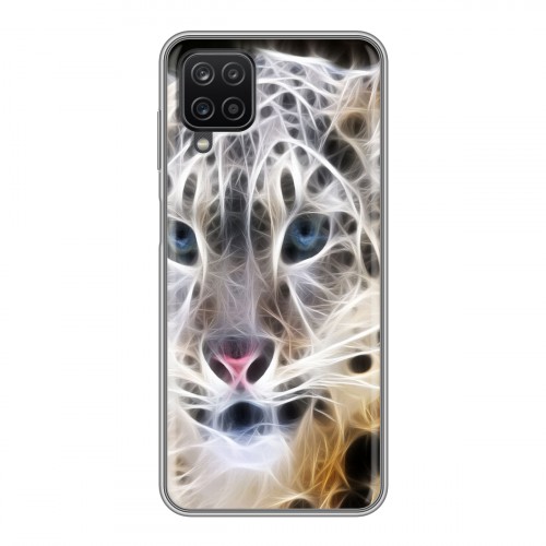Дизайнерский силиконовый чехол для Samsung Galaxy A12 Леопард