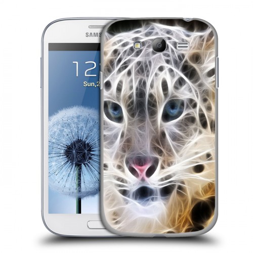 Дизайнерский пластиковый чехол для Samsung Galaxy Grand Леопард