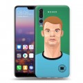 Дизайнерский силиконовый с усиленными углами чехол для Huawei P20 Pro