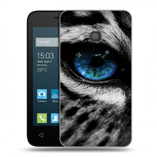 Дизайнерский силиконовый чехол для Alcatel One Touch Pixi 4 (4) Леопард