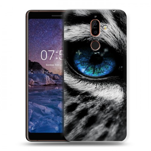 Дизайнерский пластиковый чехол для Nokia 7 Plus Леопард