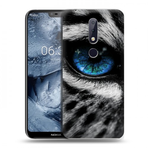 Дизайнерский пластиковый чехол для Nokia 6.1 Plus Леопард