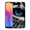 Дизайнерский силиконовый с усиленными углами чехол для Xiaomi RedMi 8A Леопард