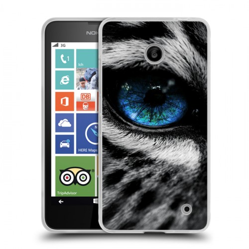 Дизайнерский пластиковый чехол для Nokia Lumia 630/635 Леопард
