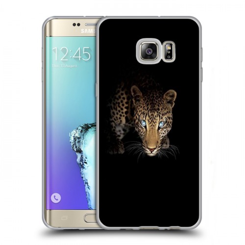 Дизайнерский пластиковый чехол для Samsung Galaxy S6 Edge Plus Леопард