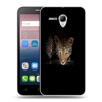 Дизайнерский силиконовый чехол для Alcatel One Touch POP 3 5.5 Леопард (на заказ)