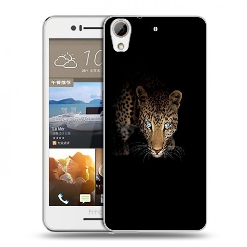 Дизайнерский пластиковый чехол для HTC Desire 728 Леопард