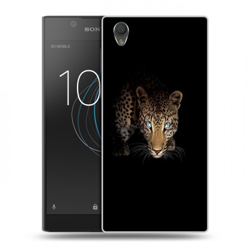 Дизайнерский пластиковый чехол для Sony Xperia L1 Леопард