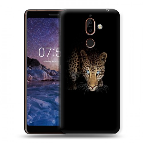 Дизайнерский пластиковый чехол для Nokia 7 Plus Леопард