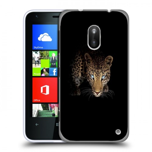 Дизайнерский пластиковый чехол для Nokia Lumia 620 Леопард