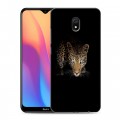 Дизайнерский силиконовый с усиленными углами чехол для Xiaomi RedMi 8A Леопард