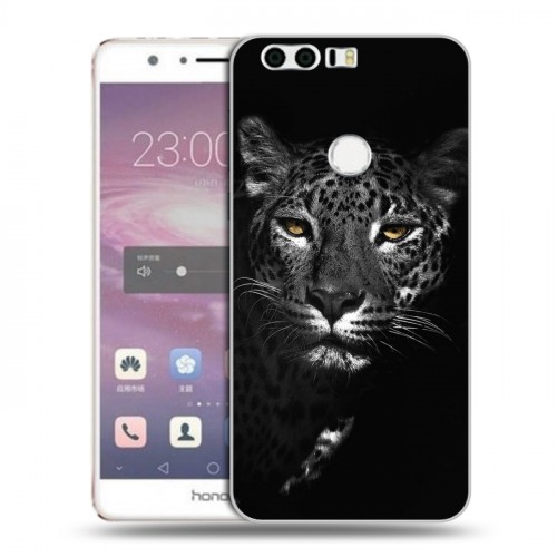 Дизайнерский пластиковый чехол для Huawei Honor 8 Леопард