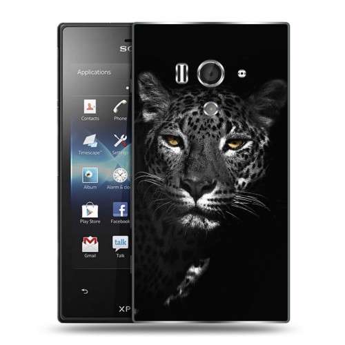 Дизайнерский пластиковый чехол для Sony Xperia acro S Леопард