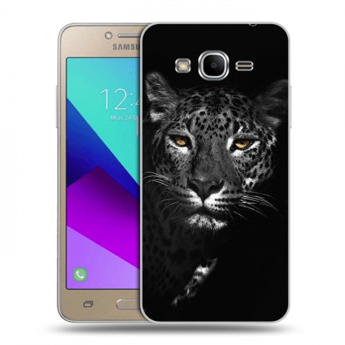 Дизайнерский силиконовый с усиленными углами чехол для Samsung Galaxy J2 Prime Леопард