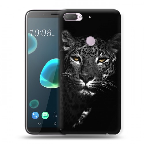 Дизайнерский пластиковый чехол для HTC Desire 12 Plus Леопард