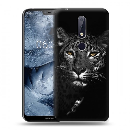 Дизайнерский силиконовый чехол для Nokia 6.1 Plus Леопард