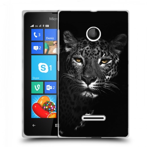 Дизайнерский пластиковый чехол для Microsoft Lumia 435 Леопард