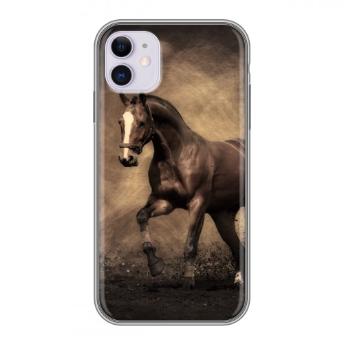 Дизайнерский силиконовый чехол для Iphone 11 Лошади