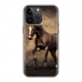 Дизайнерский силиконовый чехол для Iphone 14 Pro Max Лошади