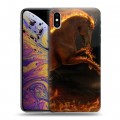 Дизайнерский силиконовый чехол для Iphone Xs Max Лошади