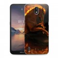 Дизайнерский силиконовый чехол для Nokia 1.3 Лошади