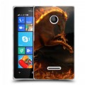 Дизайнерский пластиковый чехол для Microsoft Lumia 435 Лошади