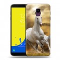 Дизайнерский пластиковый чехол для Samsung Galaxy J6 Лошади