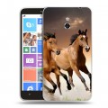 Дизайнерский пластиковый чехол для Nokia Lumia 1320 Лошади