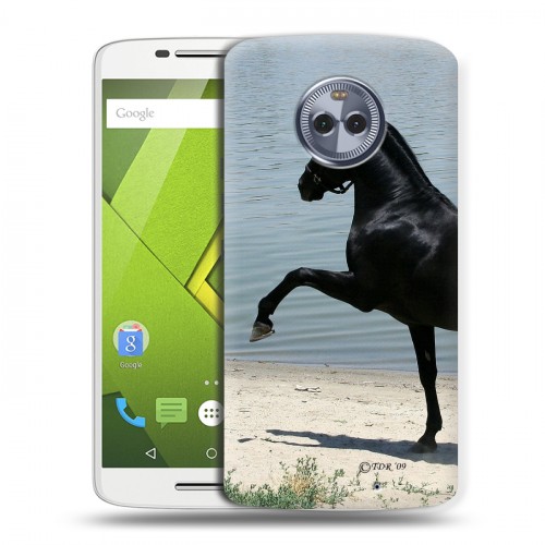 Дизайнерский пластиковый чехол для Motorola Moto X4 Лошади