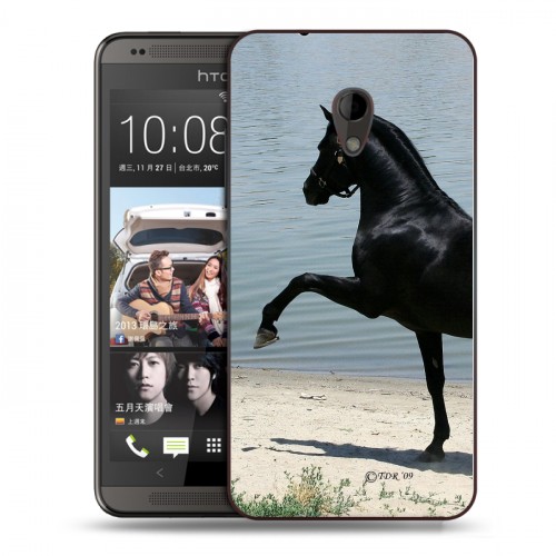 Дизайнерский пластиковый чехол для HTC Desire 700 Лошади