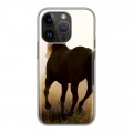 Дизайнерский силиконовый чехол для Iphone 14 Pro Лошади