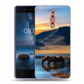 Дизайнерский пластиковый чехол для Nokia 8 Лошади