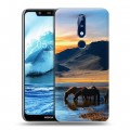 Дизайнерский силиконовый чехол для Nokia 5.1 Plus Лошади