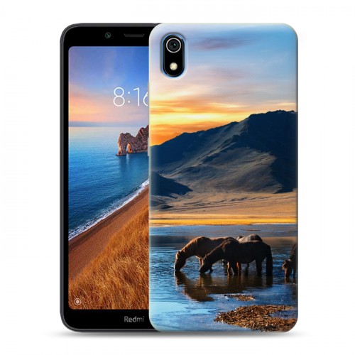 Дизайнерский силиконовый чехол для Xiaomi RedMi 7A Лошади