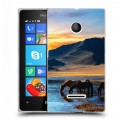 Дизайнерский пластиковый чехол для Microsoft Lumia 435 Лошади