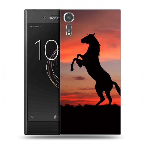 Дизайнерский пластиковый чехол для Sony Xperia XZs Лошади