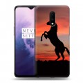 Дизайнерский пластиковый чехол для OnePlus 7 Лошади