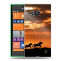Дизайнерский пластиковый чехол для Nokia Lumia 730/735 Лошади