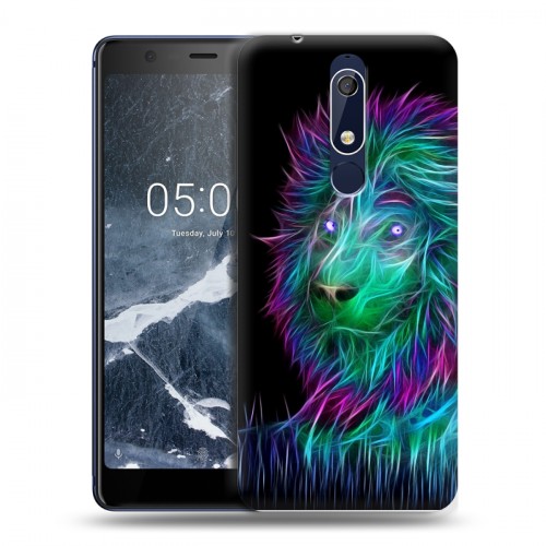 Дизайнерский пластиковый чехол для Nokia 5.1 Львы