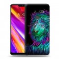 Дизайнерский пластиковый чехол для LG G8 ThinQ Львы